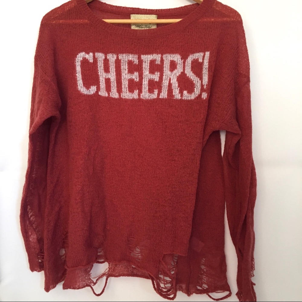 Wildfox White Label "CHEERS!" Sweater